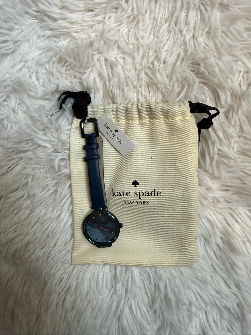 NWT Kate Spade Navy Leather Strap Watch